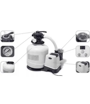 Pompa filtro a sabbia 6.600 L/h con clorinatore - Intex 26676 - Il patio store