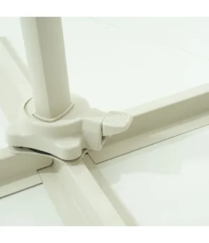 Ombrellone palo laterale QD030 diametro 3 mt bianco - Il Patio stor