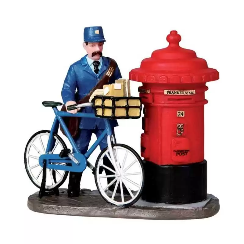 Il postino in bicicletta - The Postman - Lemax 02753 - Il patio store