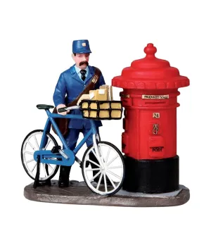 Il postino in bicicletta - The Postman - Lemax 02753 - Il patio store