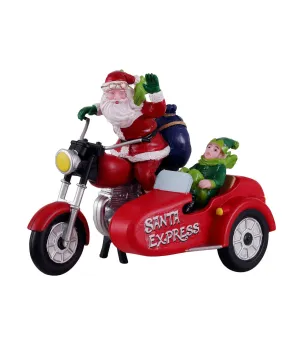 Babbo Natale in sidecar - Santa Express - Lemax 13569 - Il patio store