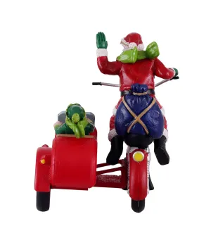 Babbo Natale in sidecar - Santa Express - Lemax 13569 - Il patio store