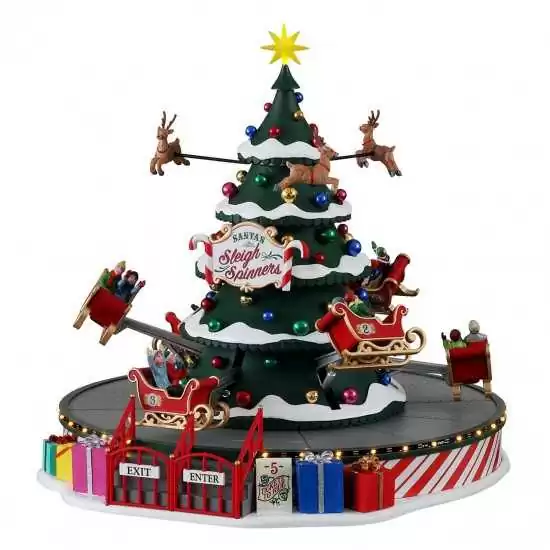 La giostra della slitta di Babbo Natale - Santa'S Sleigh Spinners - Lemax 14833 - Il patio store