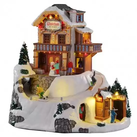 Resort Winteraus con pista da sci - Winterhaus Resort - Lemax 15735 - Il patio store