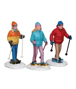Escursionisti con le racchette da neve - Snowshoe Walkers Set of 3 - Lemax 22033 - Il patio store