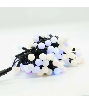 Catena 100 luci Led tonde multicolor