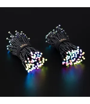 Twinkly Strings Luci di Natale Smart 250 Led RGBW II Generazione Cavo Nero - Il patio store