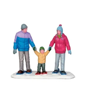 Famiglia con le ciaspole - Snowshoe Family - Lemax 52336 - Il patio store
