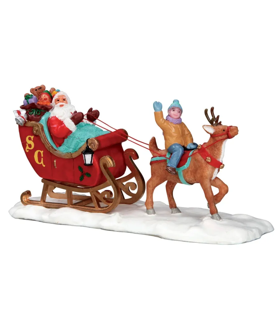 La slitta di Babbo Natale - Santa's Sleigh - Lemax 53210 - Il patio store