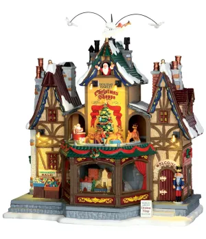 Negozio di Natale del Villaggio - Holiday Hamlet Christmas Shoppe - Lemax 55026 - Il patio store