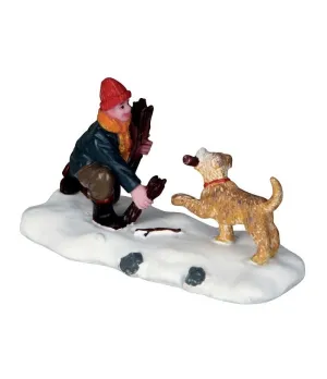 Raccolta di legna da ardere - Gathering Firewood - Lemax 62443 - Il patio store