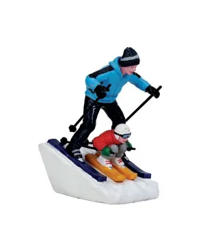 Sciando con papà - Coming Through - Lemax 72523 - Il patio store