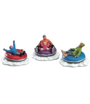 Divertimento con ciambelle - Tubing Family Set of 3 - Lemax 73305 - Il patio store