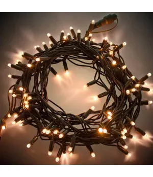Catena minilucciola 180 led bianco caldo con controller