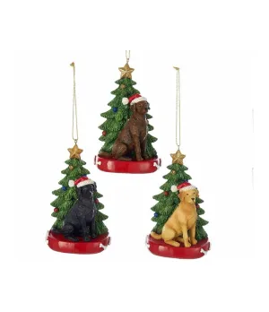 Appendino Labrador con albero di Natale colori assortiti - c7954lb - Il patio store