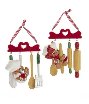 Appendino utensili da cucina con omino di pan di zenzero - h5625 - Il patio store