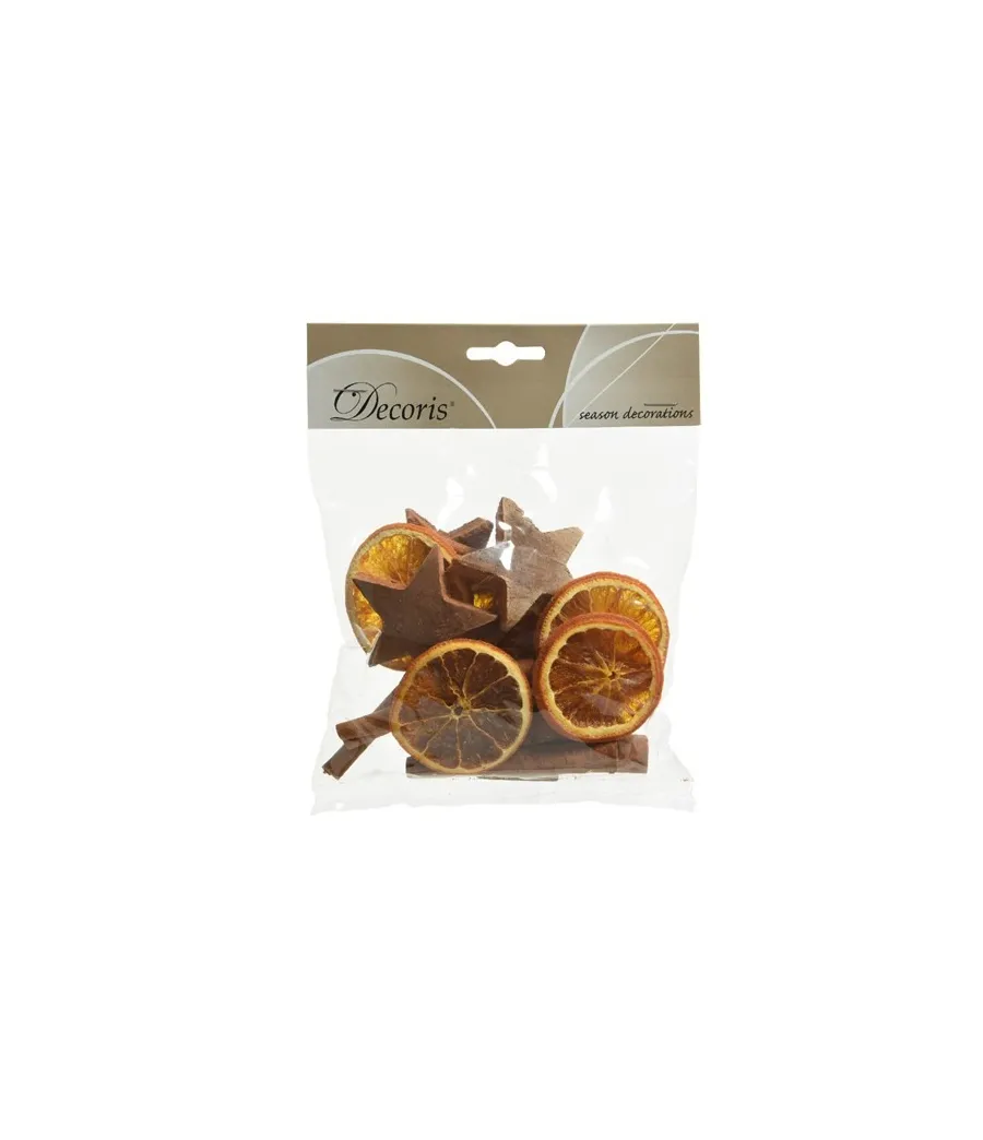 Bustina con arancia essiccata, cannella e stelle di cocco  - ksd 708453 - Il patio store
