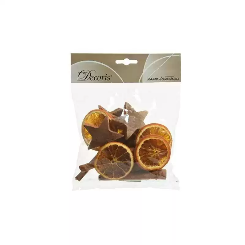 Bustina con arancia essiccata, cannella e stelle di cocco - ksd 708453 - Il patio store