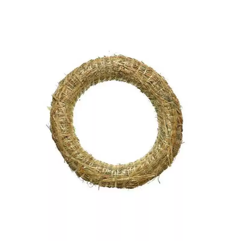 Ghirlanda di paglia Ø 30 cm - Wreath straw Ø 30 cm - ksd 730010 - Il patio store