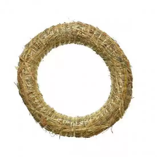 Ghirlanda di paglia Ø 30 cm - Wreath straw Ø 30 cm - ksd 730010 - Il patio store