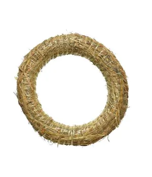 Ghirlanda di paglia Ø 30 cm - Wreath straw Ø 50 cm - ksd 730010 - Il patio store