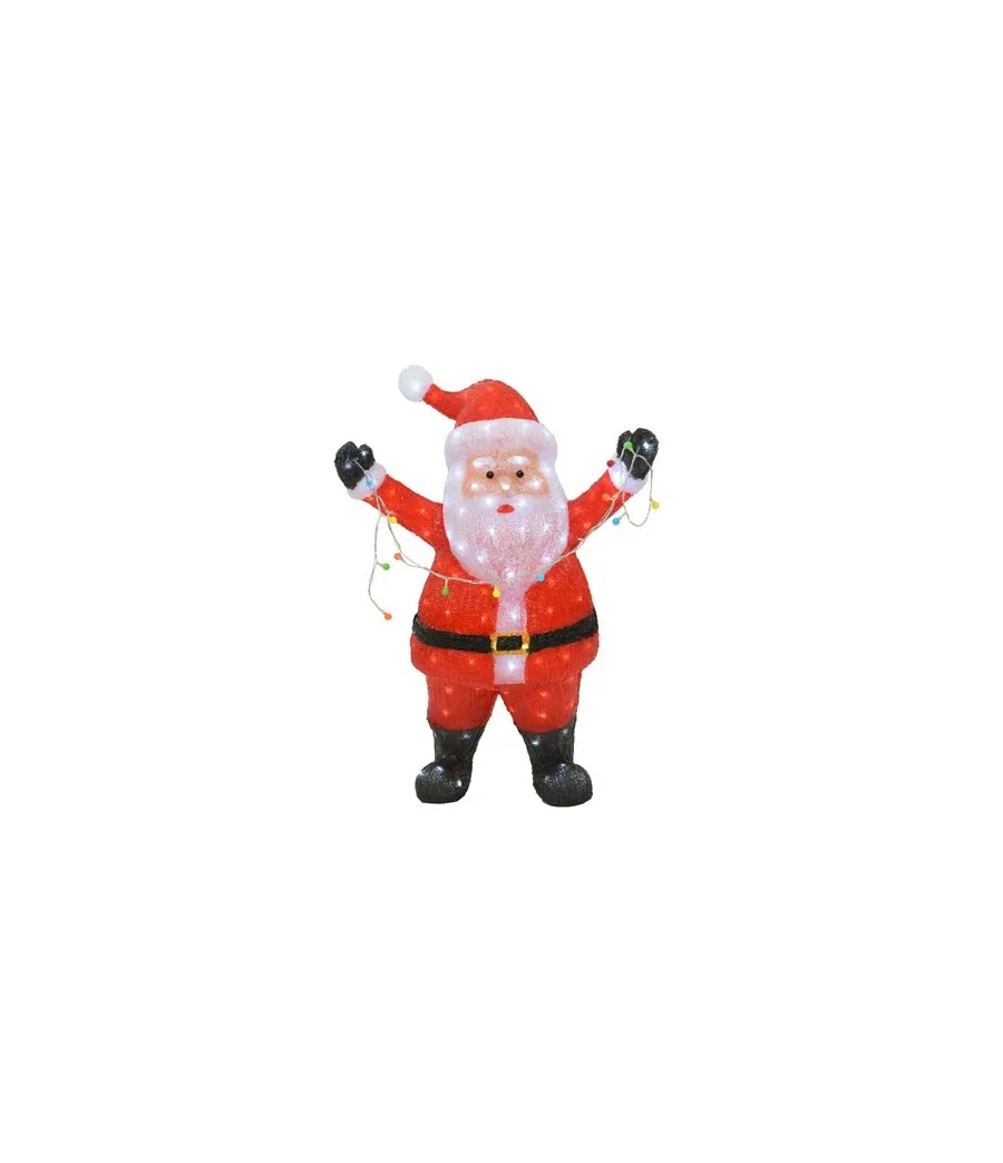 Babbo Natale luminoso in acrilico 180 led - ksd 491223 - Il patio store