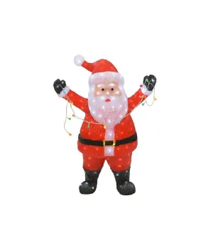 Babbo Natale luminoso in acrilico 180 led - ksd 491223 - Il patio store