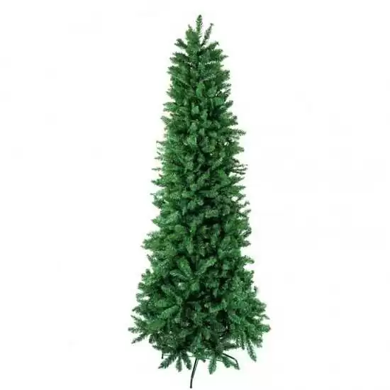 Albero di Natale abete verde slim in pvc H180 cm - Alb18 - Il patio store