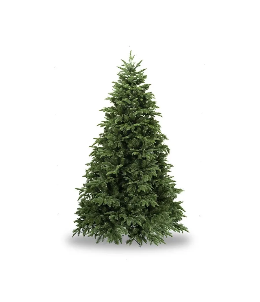 Albero di Natale abete verde doppio ramo in pe e pvc H240 cm - Alb53 - Il patio store