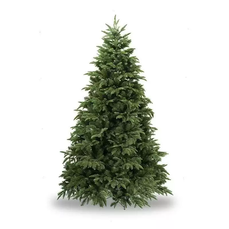 Albero di Natale abete verde doppio ramo in pe e pvc H240 cm - Alb53 - Il patio store