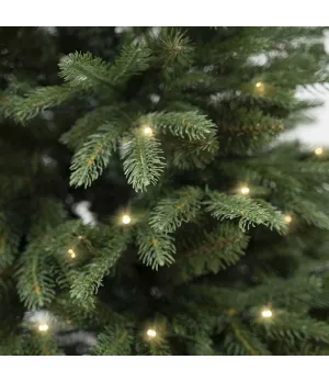 Albero di Natale abete verde in pe e pvc con luci led H150 cm - Alb43 - Il patio store