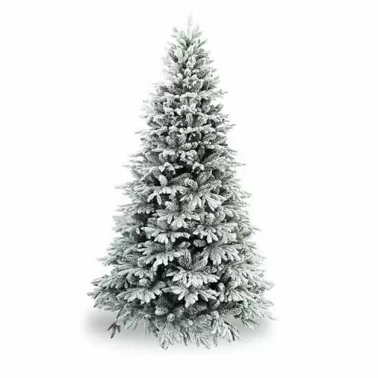 Albero di Natale verde innevato in pe e pvc H180 cm - Alb81 - Il patio store