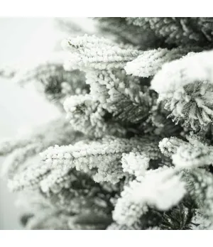 Albero di Natale verde innevato in pe e pvc H180 cm - Alb81 - Il patio store