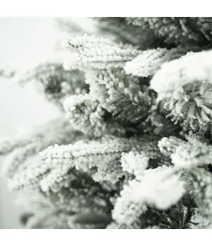 Albero di Natale verde innevato in pe e pvc H240 cm - Alb83 - Il patio store