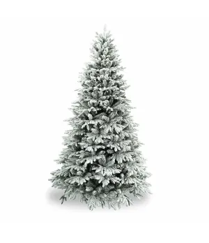 Albero di Natale verde innevato in pe e pvc H240 cm - Alb83 - Il patio store