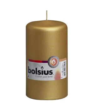 Candela colore oro Ø6cm H12cm - bols 103614390182 - Il patio store
