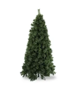Albero di Natale verde aghi di pino in pvc H244 slim cm - Alb106 - Il patio store