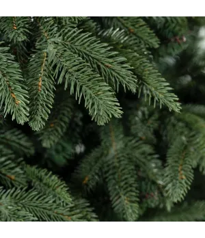 Albero di Natale abete verde scuro doppio ramo in pe e pvc H210 cm - Alb32 - Il patio store