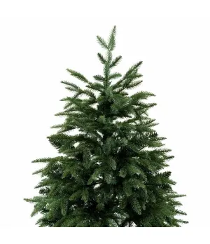 Albero di Natale abete verde scuro doppio ramo in pe e pvc H240 cm - Alb33 - Il patio store