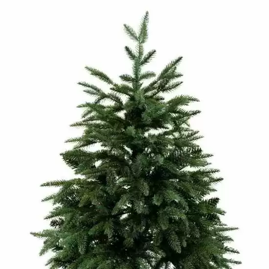 Albero di Natale abete verde scuro doppio ramo in pe e pvc H240 cm - Alb33 - Il patio store