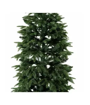 Albero di Natale abete verde scuro doppio ramo in pe e pvc H240 cm - Alb33 - Il patio store