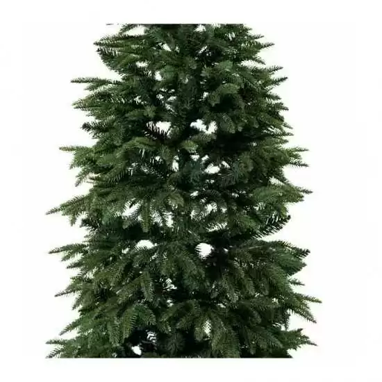 Albero di Natale abete verde scuro doppio ramo in pe e pvc H240 cm - Alb33 - Il patio store