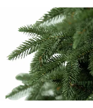 Albero di Natale abete verde scuro doppio ramo in pe e pvc H240 cm - Alb33 - Il patio store