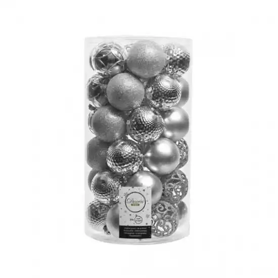 Box 37 palle colore argento assortite - ksd 020801 - Il patio store