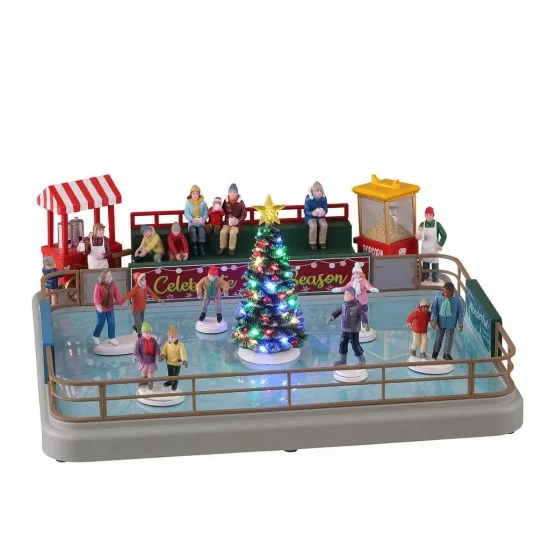 Pista di pattinaggio all'aperto - Outdoor Skating Rink - Lemax 14871 - Il patio store