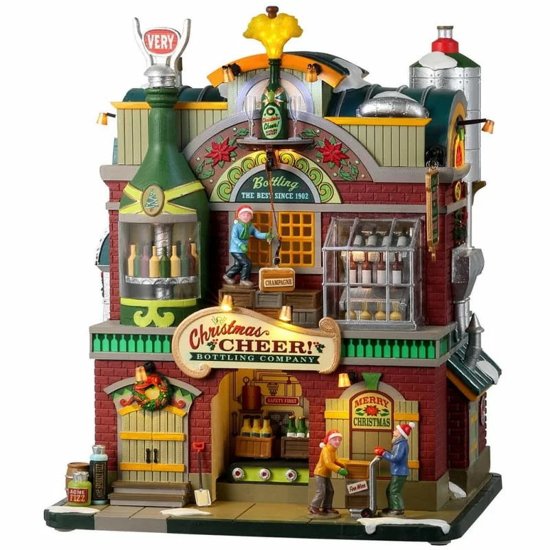 Allegra fabbrica di imbottigliamento di Natale - Christmas Cheer Bottling Company - Lemax 25858 - Il patio store
