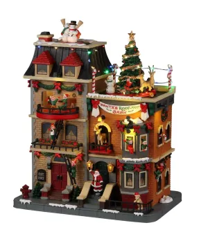 Festa di Babbo Natale sul tetto - Santa'S Rooftop Bash - Lemax 25861 - Il patio store