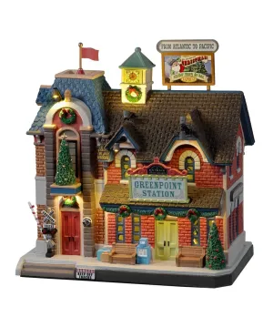 Greenpoint Railroad Station - Lemax 25866 - Il patio store