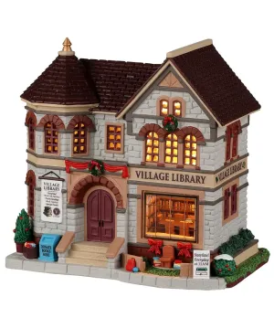 Biblioteca del villaggio - Village Library - Lemax 25889 - Il patio store