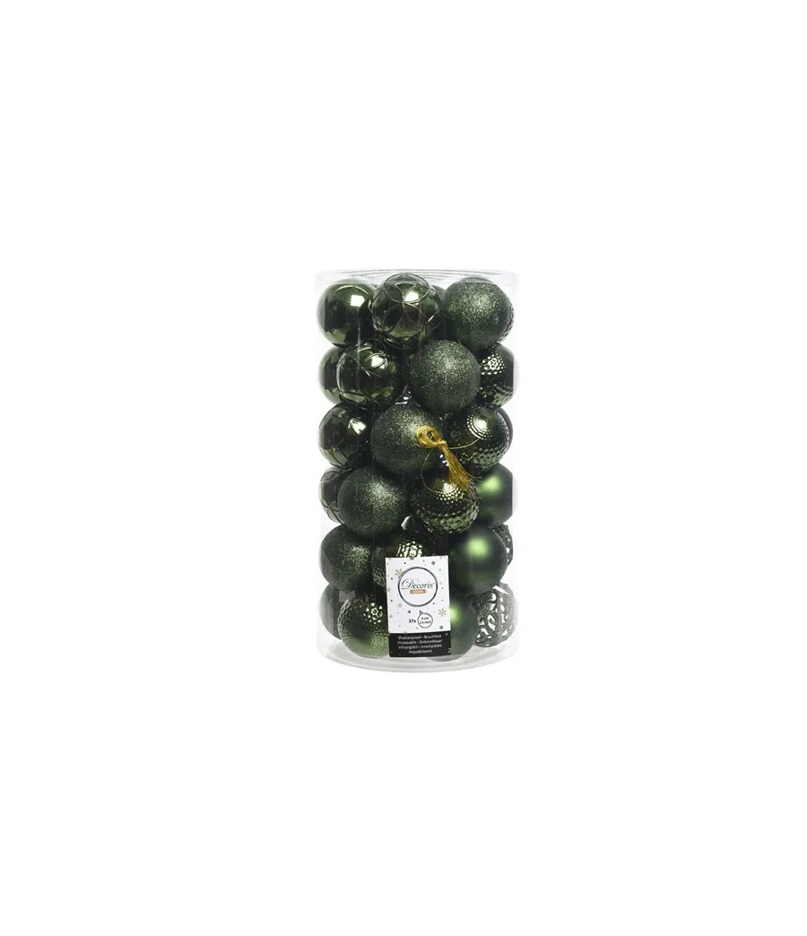 Box 37 palle colore verde pino assortite - ksd 020811 - Il patio store
